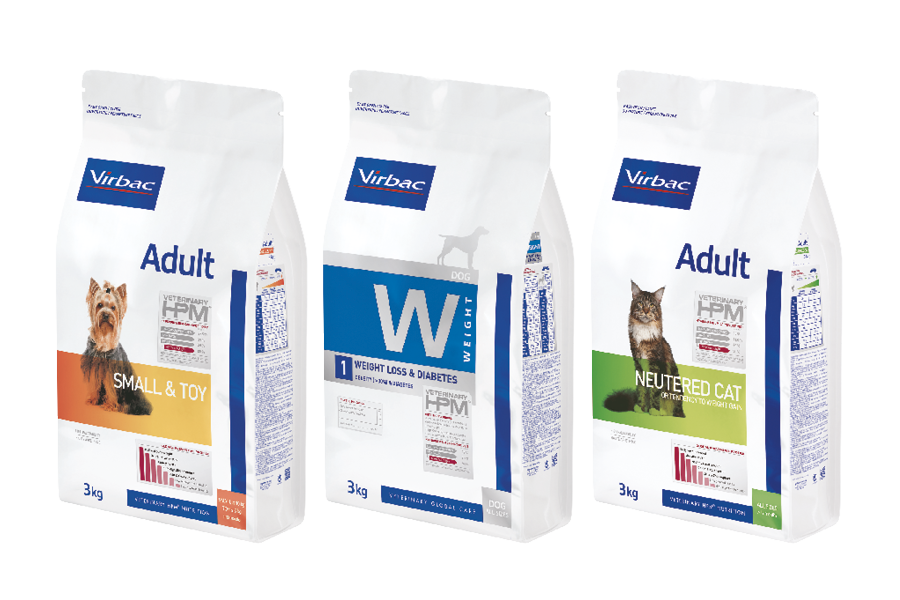 Kibbles for cats and dogs from Virbac VETERINARY HPM